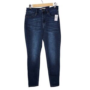 NWT Love Indigo Dark Blue Wash Slim Line Skinny Jeans Stretch Size 10